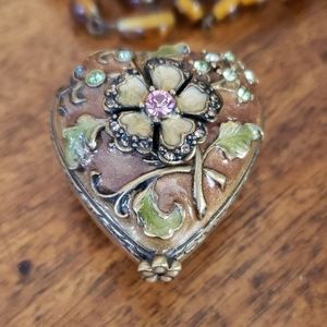 Jay Strongwater flower trinket box